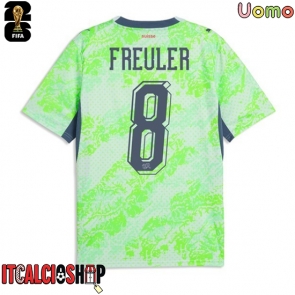 Svizzera Remo Freuler #8 Seconda Maglia Mondiali 2026 Manica Corta